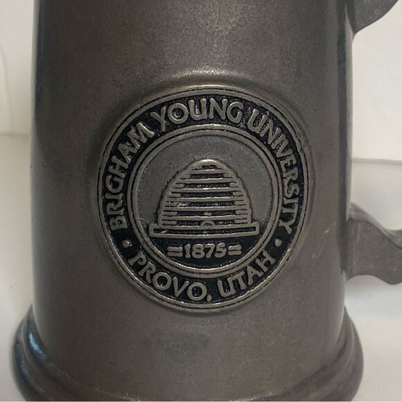 Brigham Young Pewter Tankard - Picture 2 of 10